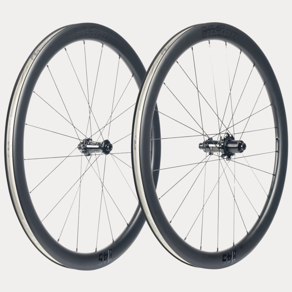 PAIRE DE ROUES VISION CARBON SC 45 SL i23 DISC CL (TUBELESS READY ...
